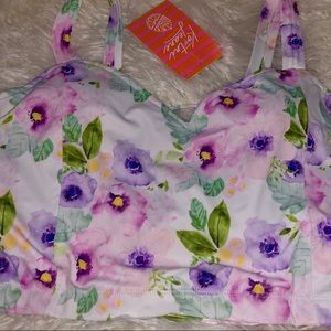 NEW Kortni Jeane Celeste Floral latterback Large